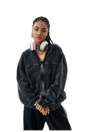 RUST WAVE ZIP-UP JACKET