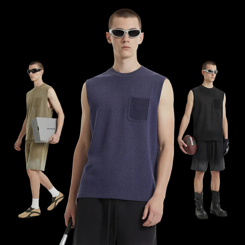 WASHED WAFFLE KNIT TANK