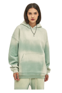 BLEACHED FLEECE HOODIE