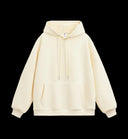 Heavyweight plush hoodie in cream