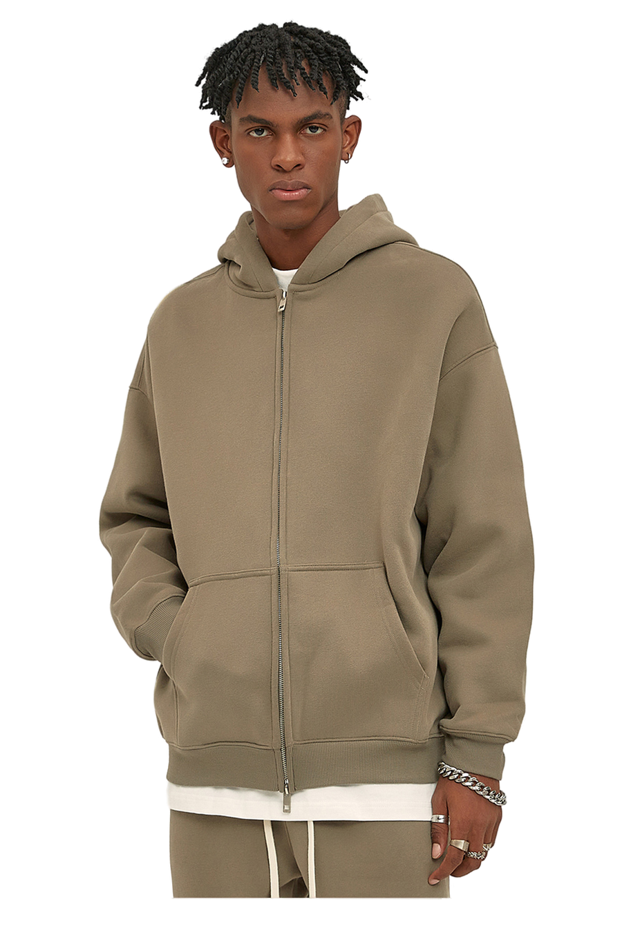 Fleece Zip-Up Hoodie