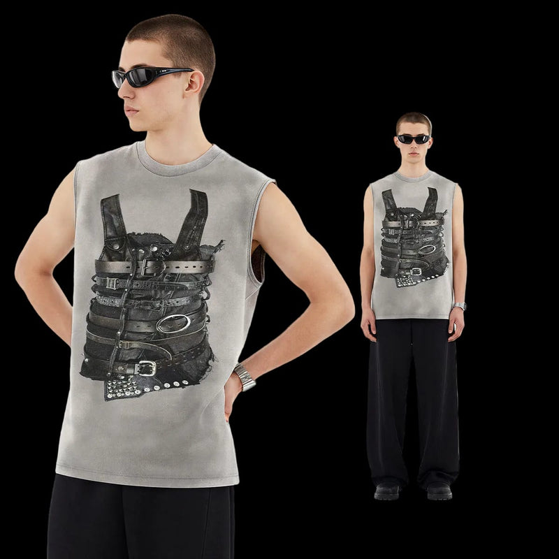 THE REBEL HARNESS BATIK VEST