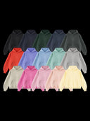 Washed fleece hoodie