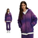 DUST TREATMENT ZIP-UP HOODIE