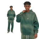 BLEACHED FLEECE HOODIE