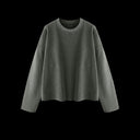 Heavyweight Waffle Longsleeve Olive, flat front