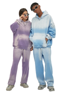 BLEACHED FLEECE HOODIE