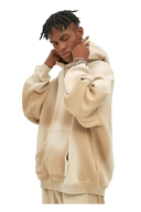 BLEACHED FLEECE HOODIE