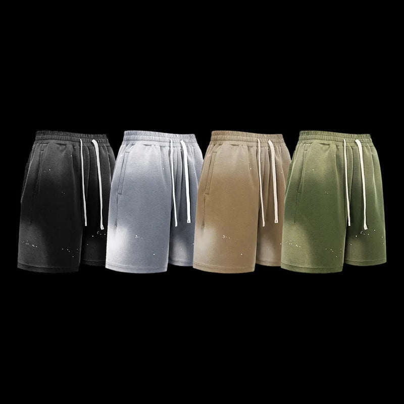 STAINED WASHED SHORTS
