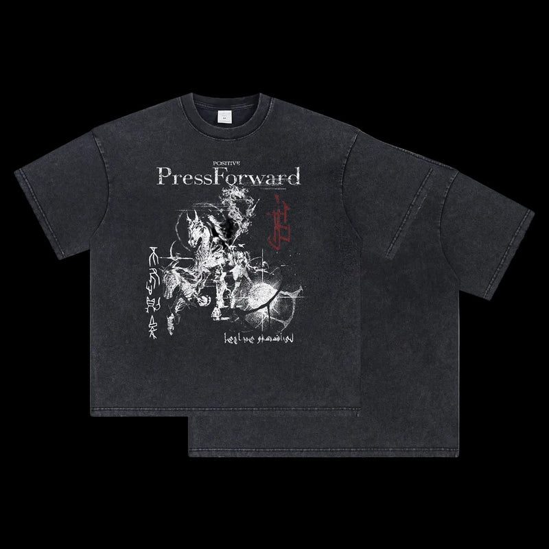 PRESS FORWARD GRAPHIC TEE