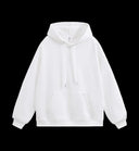 Heavyweight plush hoodie in white