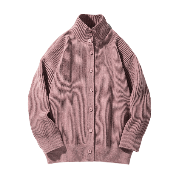 HERITAGE ROLL-NECK CARDIGAN