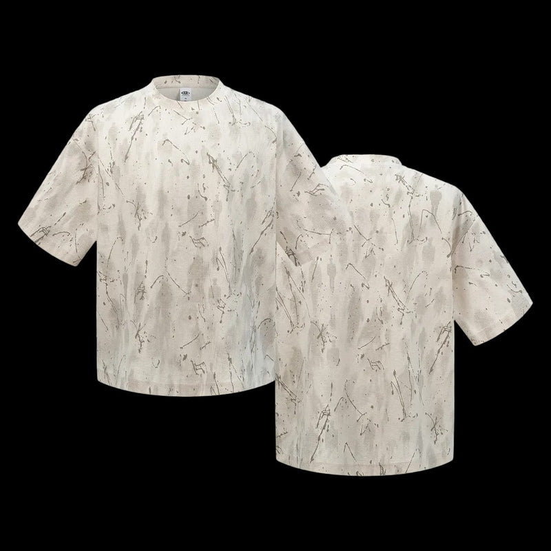 THE CRACKED JACQUARD DYE TEE
