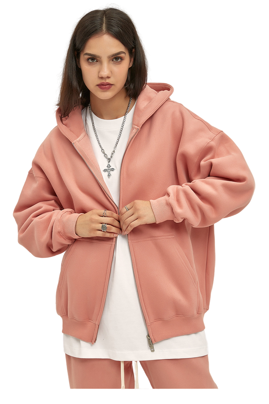 Fleece Zip-Up Hoodie