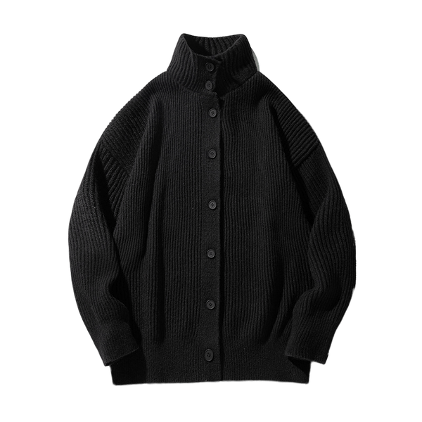 HERITAGE ROLL-NECK CARDIGAN