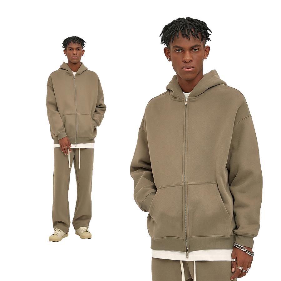 Fleece Zip-Up Hoodie