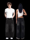 Faded black jeans