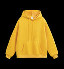 Heavyweight plush hoodie in yellow
