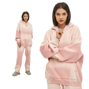 BLEACHED FLEECE HOODIE