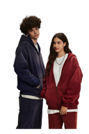 DUST TREATMENT ZIP-UP HOODIE