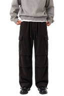 CORDUROY PANTS Black (front)