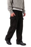 CORDUROY PANTS Black (side)