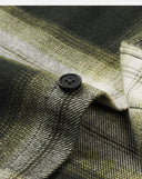 Cotton Flannel Shirt button detail