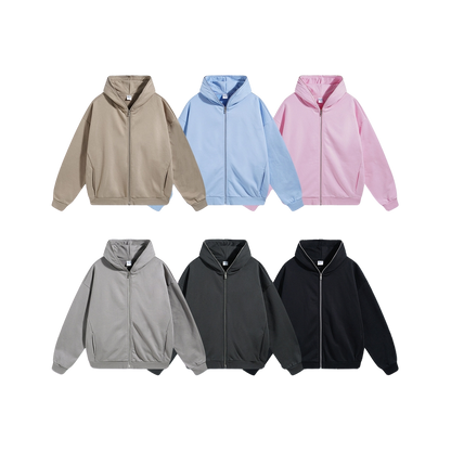 PASTEL FULL-ZIP HOODIE