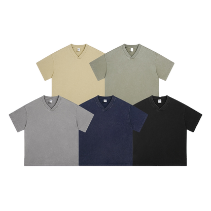 V-NECK RETRO TEE