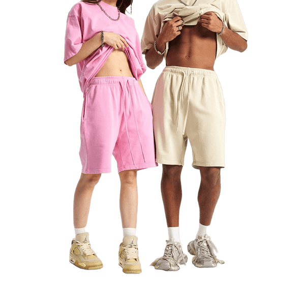 FLEECE BLEACHED SHORTS