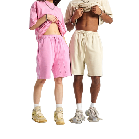 FLEECE BLEACHED SHORTS