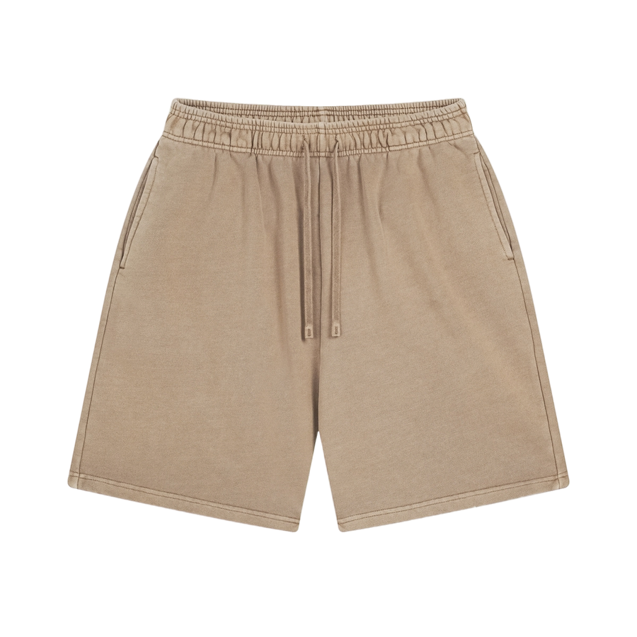 FLEECE BLEACHED SHORTS
