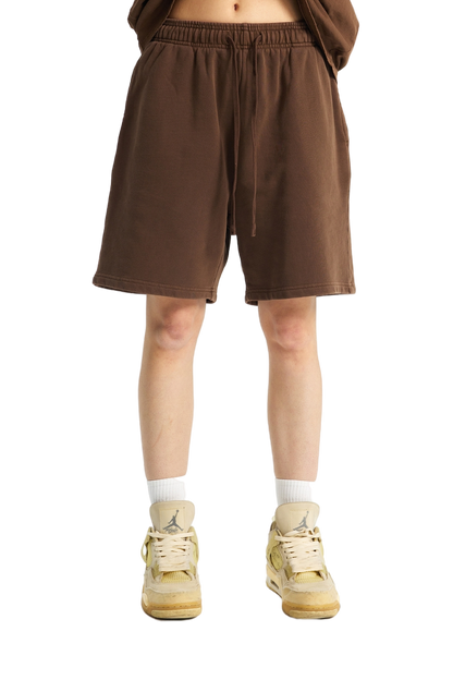 FLEECE BLEACHED SHORTS