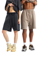 FLEECE BLEACHED SHORTS