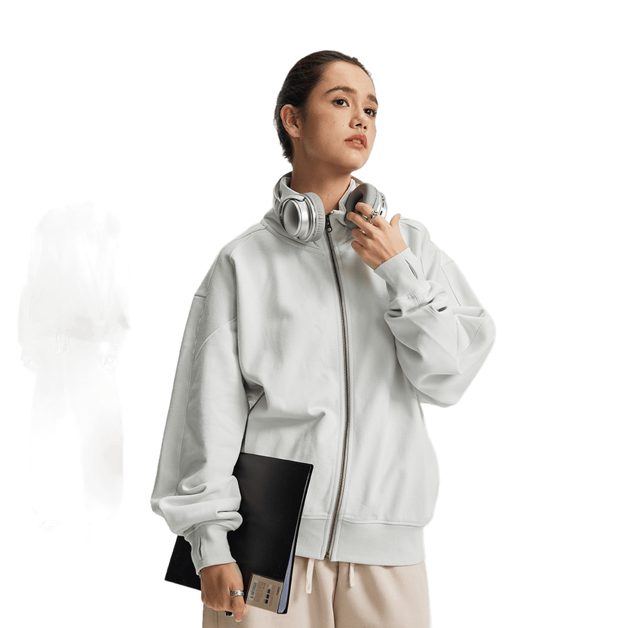 HIGH NECK ZIP-UP