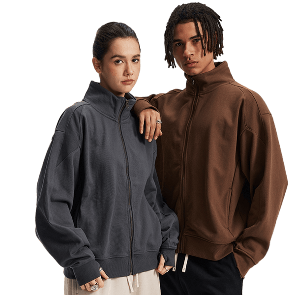 HIGH NECK ZIP-UP