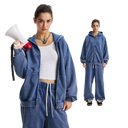 PASTEL WASHED ZIP-UP