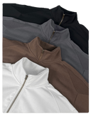 HIGH NECK ZIP-UP
