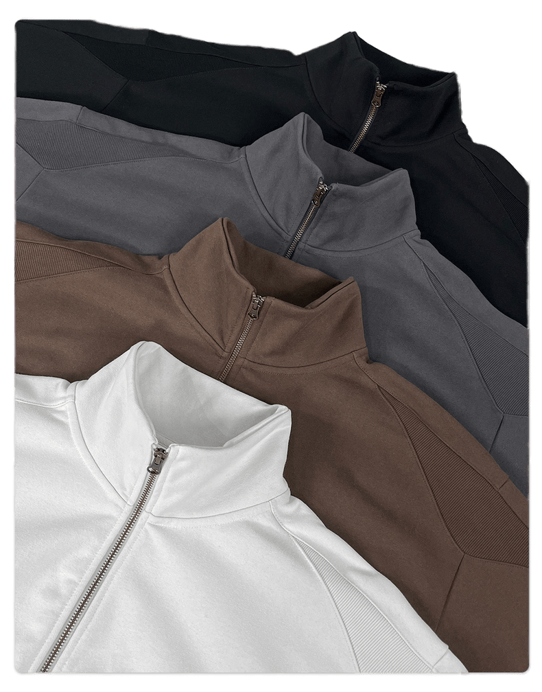 HIGH NECK ZIP-UP