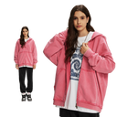 DISTRESSED ZIP-UP