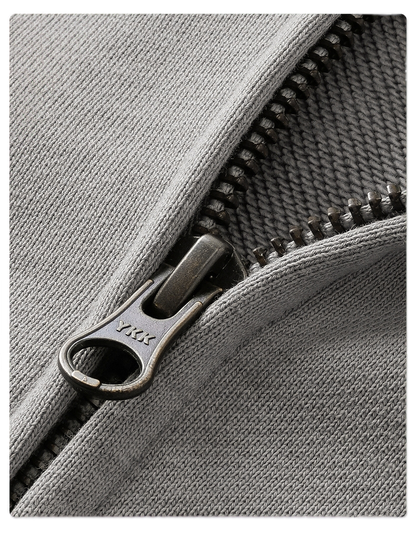 STAINED ZIP-UP