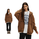 DISTRESSED ZIP-UP