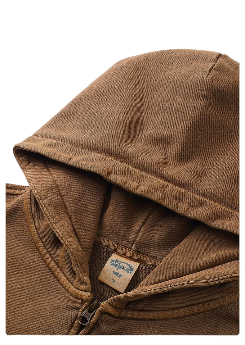 OVERWORKED ZIP-UP