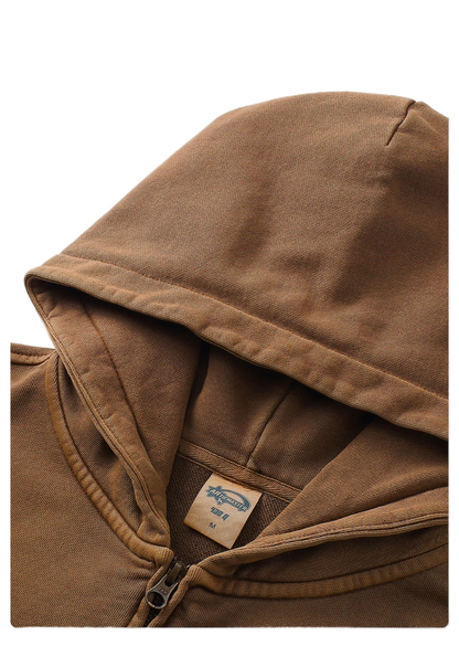 OVERWORKED ZIP-UP