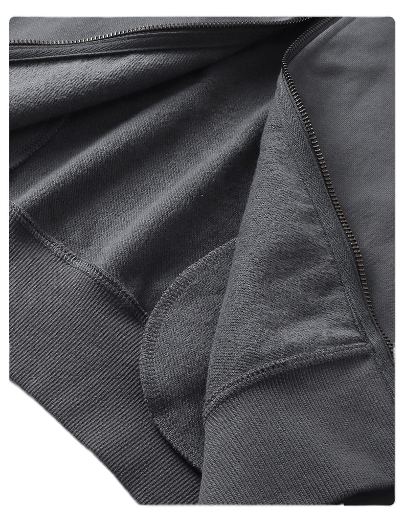 HIGH NECK ZIP-UP