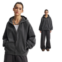 OVERWORKED ZIP-UP