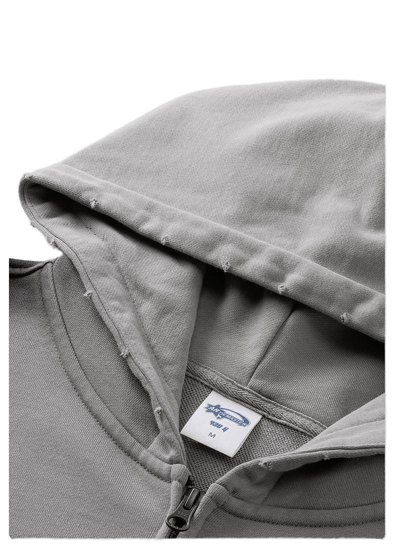 STAINED ZIP-UP