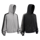 STAINED ZIP-UP