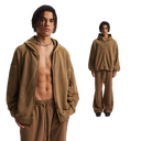 OVERWORKED ZIP-UP