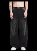 Faded Black jeans front